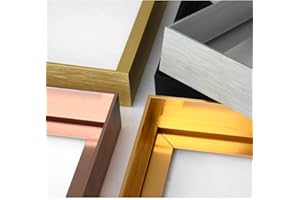 GVS-ART DIY Metal Floating Frame for 12x16 Canvas, 1.5" Depth, Floater Frame Kit, Cut to Pieces, Not Include Canvas or Mat, Light Gold