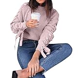 ✿Geschlecht: Frauen,Damen+++Damen Langarm T-Shirt Rundhals Ausschnitt Lose Bluse Hemd Pullover Oversize Sweatshirt Oberteil Tops Tops Damen Locker Schulterfrei Langarm Schwarz Sweater Damen Sexy V-Ausschnitt Wickelshirt Kurzarm/Langarm Slim Fit Shirt Bluse Obertail mit Rüschen