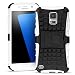 Produktbild Samsung Galaxy Note 3 Outdoor Hülle Case in Weiss Extra Schutz, Robuste Galaxy Note 3 Schutzhülle Handyhülle Cover Silikonhülle Rückschale