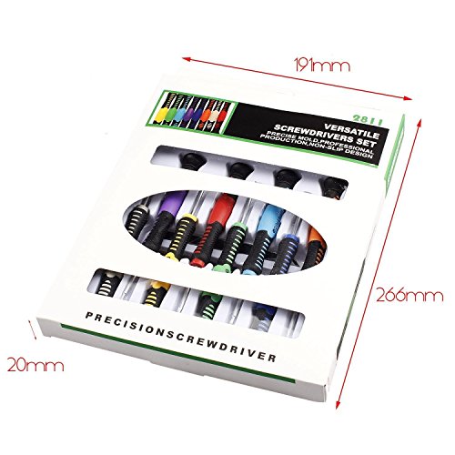 Giwox 16 in 1 Präzisions-Schraubendreher-Set, Miniatur Reparatur Kit Portable Schraubendreher Bits Werkzeugsatz für iPhone, iPad, iPod, Mac, Android Smartphone, Computer, Laptop - 7