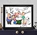 Produktbild Seth MacFarlane, Mila Kunis, Seth grün, Alex borstein, Mike Henry & Patrick Warburton Autogramm Foto 8 x 10 Nachdruck RP PP – Family Guy, holz, Framed