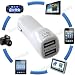 Produktbild Universal Doppel Auto USB Ladegerät für Alle Handys Smartphone MP3 Player Tablet PC´s, Navigation Geräte 2x USB 1.0A und 2.1A