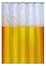 Produktbild ducomi® Duschvorhang Schimmel antibakteriell mit Drucke 3d, 12 Ringe von Anker und Ösen aus Messing – Vorhang Große wasserdicht für Badezimmer 180 x 180 cm Beer