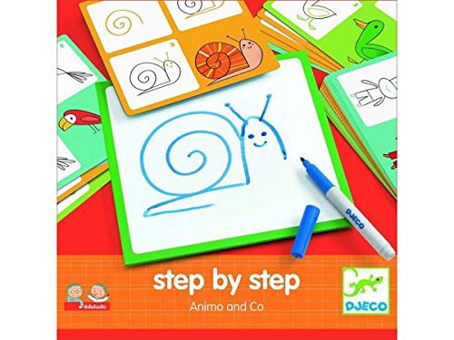 DJECO- Juegos Educativos Eduludo by Step Animals, (DJ08319)