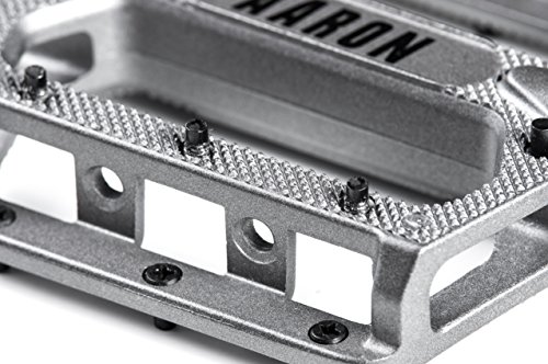 AARON Rock Plattform Mountainbike / MTB Pedale mit hochwertiger Lagerung und top Grip, Trekking Fahrradpedale, verschiedene Farben - 9