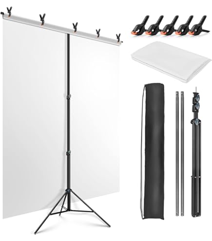 Light Stand & White PVC Vinyl Photography Backdrop Kit | Luxlight - View #6