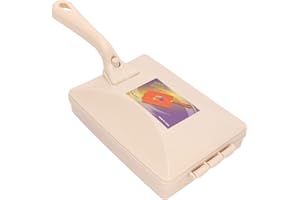 Sonew Balai à tapis à main, double rouleau, manche court, brosse de dépoussiérage, brosse de balayage manuel pour le lit, les vêtements, le bureau, la moquette et le canapé