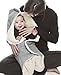 Wallaboo Baby Blanket Nore, Superb Quality blanket, 85cm x 85cm, Stylish & Durable Faux Suede with Warm and Soft Shearling Inner, Grey