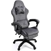 XANDOR XG400 Kumaş D&ouml;şemeli Gaming Koltuk Ayak Dayamalı Oyuncu Koltuğu 135&deg; Yatabilen Boyun Bel Yastıklı Bilgisayar Sandalyes