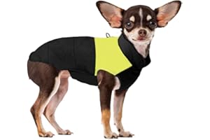 Voarge Zimowe ciepłe ubranie dla psa, wodoodporna kurtka dla psa, ubranie dla zwierząt domowych, kurtka zimowa dla małych, średnich i dużych psów (żółta, M)