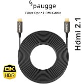 Paugge AOC Fiber Hdmi 2.1 Kablo - 48Gbps, 8K 60Hz, 4K 120Hz, 4K 60Hz, eARC, HDR, D-HDR, HDCP2.3, Dolby Vision, Dolby Atmos (1