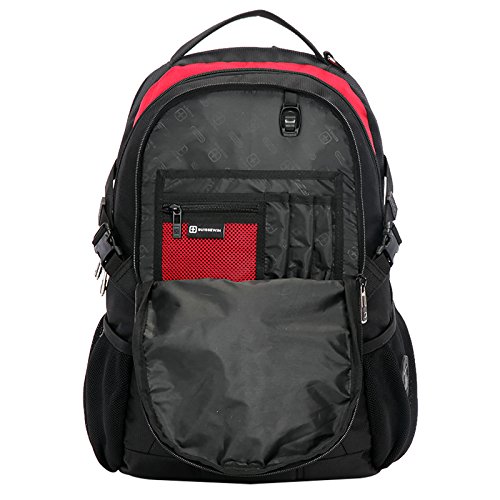 Swisswin Rucksack Laptop 15 zoll Herren Damen Kinder Schule Freizeit 17 zoll Daypack Backpack Laptoprucksack Sportrucksack Schulrucksack Wanderrucksac