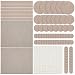Produktbild Filzgleiter, Ankier Selbstklebend Möbelgleiter Stuhlgleiter Bodengleiter, Extrem Strapazierfähiger Filz und 64 Transparent Gummi Stoßfänger Pads für Bodenschutz Kratzschutz (Beige)