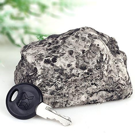 Wuiyepo Outdoor Spare Key Safe Box Hide Security Rock Stone Case