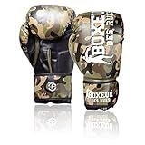 Camouflage Design BOXEUR DES RUES aus aus Hochwertigem Kunstleder Handschuhe, Tarnfarbe, 8 Oz