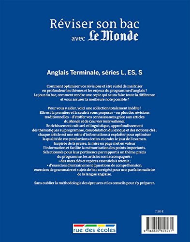 Book's Cover of Réviser son bac avec Le Monde et Courrier international : Anglais, Édition 2017