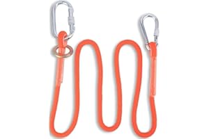 HERCHR Cordino di Protezione Anticaduta, 1,6 M Corda per Cintura di Sicurezza per Lavoro Aereo con Fibbia Piccola Cordino per Assicurazione Costruzione Esterna per Costruzione di Energia