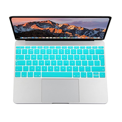 i-Buy 3in1 Kit Matte Hard Shell Case + Keyboard Cover + Screen Protector for Apple Macbook 12 inch with Retina Display (Model A1534) – Turquoise - 5