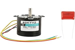 HILITAND Synchronmotor Gearmotor AC 220V CW/CCW 5-50 RPM 6-10W Mini Gear 5 Turns för Washer Motors