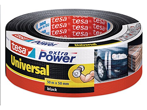 Preisvergleich Produktbild tesa Reparaturband extra Power Universal, schwarz, 50m x 50mm (10er Preisvorteilspack)