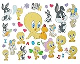 35 tlg. XL Set Fensterbilder / Sticker - selbstklebend und IMMER wiederverwendbar - mit Looney Tunes Motiven ( z.B. Tweety, Bugs Bunny )