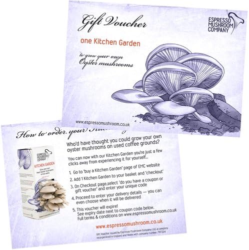 Gift Voucher Kitchen Garden - Grow Your own Oyster Mushrooms