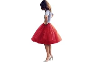 Babyonlinedress Femme Jupon Rétro Style année 50 Vintage en Tulle Audrey Hepburn Rockabilly Petticoat Tutu-18 Couleurs
