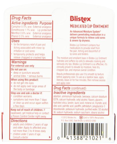 Blistex Medicated Lip Ointment (2 Pack), 0.21 oz each Pack - 3