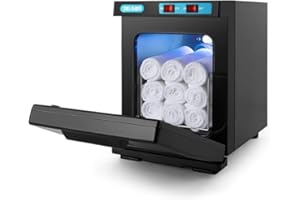 SWBSLL Eleganter Handtuchwärmer, warmer Handtuchwärmer, professioneller Handtuchwärmer (176 °F), 360 ° Umlaufheizung, einfach zu bedienen, kann 8 Handtücher aufbewahrt werden (schwarz)