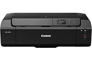 Canon PIXMA PRO-200S Colour Inkjet Printer, Photo Printer, DIN A3+ (High-Gloss Print, WiFi, USB 2.0, WiFi, LAN, Print App, 7.5 cm LCD Colour Display, 4800 x 2400 DPI, 8 Separate Printer Inks), Grey