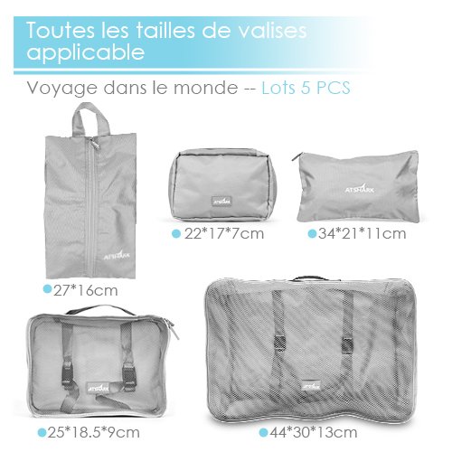 Organisateur-de-Bagage-Valise-Voyage-Sac-Cube-de-Rangement-Bagage-Durable-Lger-Housse-Vtement-Emballage-Trousse-De-Toilette-Pliable--Crochet-Organisation-Bagage-Valise-Sacoche-Dlicat-tanche