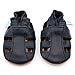 Soft Leather Baby sandal shoes boys or girls with Suede Soles by Dotty Fish with Suede Soles. Navy - 12-18 months