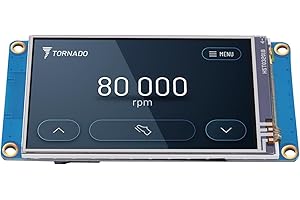 Nextion 3.2″ HMI Display Basic Series NX4024T032 LCD-TFT Resistive Touch Screen 400×240 Compatible for Arduino and Raspberry Pi, Suitable for 3D Printers, Vehicle HMI, Beauty Device, etc.