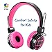 Produktbild STIM Kabellose Faltbare Kopfhörer für Kinder Bluetooth Kinderkopfhörer Leichte Kopfhörer mit eingebautem Mikrofon Kompatibel mit Smartphones and Tablets Rosa/Schwarz