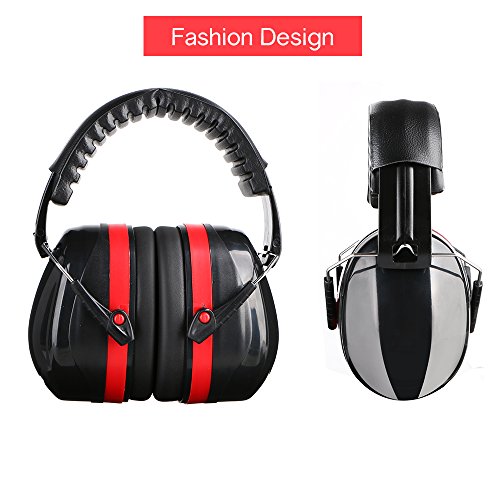 Tsumbay Noise Cancelling Ohrenschützer für Gun Schuss Ear Muffs NRR 34 dB Gehörschutz Kapselgehörschützer mit Weichschaum für Erwachsene und Kinder - 4