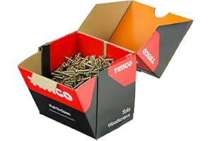 T.I MIDWOOD Trade Packs 1000 pcs ~ Timco SOLO YELLOW WOODSCREW POZI COUNTERSUNK ~ Screws 4.0 & 5.0mm (4.0 x 40mm)