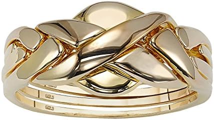 Toscana - 18k Gold over Sterling Silver Puzzle Ring - N