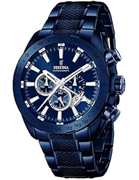 Festina Herren-Armbanduhr Chronograph Quarz Edelstahl beschichtet F16887/1