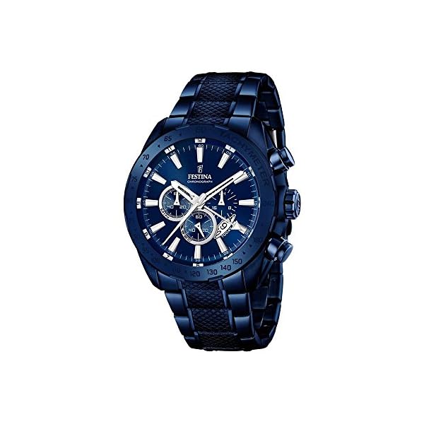 Festina Homme Analogique Quartz Montre avec Bracelet en Acier Inoxydable  F16887-1 – Bleu | Montre Homme au meilleur prix sur MontreHomme.com