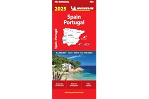 Spain & Portugal 2025 - Michelin National Map 734