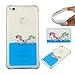Produktbild xifanzi Weich Silikon Hülle für Huawei P8 lite (2017)/ Nova Lite Flüssigkeit Einhorn Back Cover Stoßfest Rückschale [Luftpolster-Technologie] Huawei P8 lite (2017) TPU Silikon Tasche Gel Case Bumper Schutzhülle Kirstall Clear Silikonhülle für Huawei P8 lite (2017)/ Nova Lite -- Blau