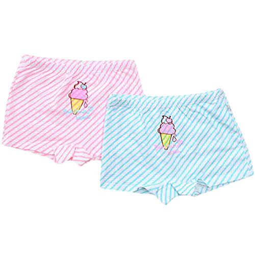 Set of 2 Cute Girls Underwears Children Cotton Underwears(Snowflake Kingdom)