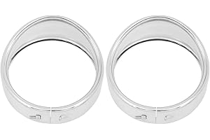 HCmotorku Moto 4.5 '' Ausiliario Fendinebbia Trim Ring Cover 4 1/2 "LED Passing Lampada Trim Anelli Visiera Stile Fit per Harley Touring Electra Glide Road King Chrome