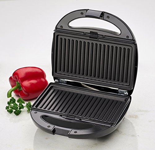Clatronic ST/WA 3670 3in1 Sandwichmaker, Waffelautomat, Kontaktgrill, inkl. 3 antihaftbeschichteter Wechselplatten - 3