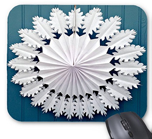 Preisvergleich Produktbild Papier Schneeflocken Designs Muster Mauspad 9,84 x 11,8 Zoll