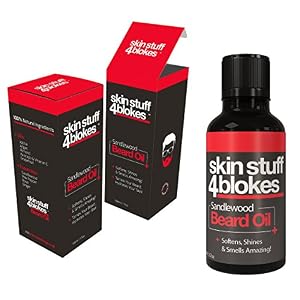 Skin Stuff 4 Blokes The Best Sandalwood Beard Oil & Conditioner Tame & Care For the Wildest of Facial Hair, Leaving It…