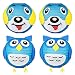 Produktbild EasyAcc 4er 8" Papier Laterne Lampion Rund Lampenschirm Ballform mit DIY Aufkleber für St.Martin Halloween Hochtzeit Party Dekoration (8" Ø 20cm) - Blau