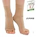 Produktbild Plantarfasziitis Socken & Gratis Ebook, (2 Paar & 1 Paar Kompression Socken Erhältlich) Foot Care Kompression Ärmel für herren und damen, Ultimate Arch Stütze für die Ihre Müden Heels, besser als Nacht Schiene, ideal Geschenk für Läufer, Lehrer und Tänzer, lindert Schwellungen & Fersensporn, erhöht Blutzirkulation und lindert Schmerzen Schnell, Beige (2 Pairs)