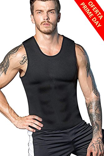 Camiseta Reductora LaLaAreal Hombre Faja Reductora Adelgazante de Neopreno Compresion para Perdida de Peso, Faja Abdomen y Barriga
