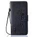 Produktbild Hülle für Xiaomi 5 , Xiaomi 5 Hülle, Anlike Löwenzahn und Liebhaber für [Xiaomi 5 (5.15 Zoll)] Handyhülle, Schutzhülle / Ledertasche / Tasche / Case / Cover / Flip Brieftasche Bookstyle Kartenfach Standfunktion Handytasche mit Abnehmbar Handy Lanyard - schwarz